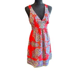 Tibi Silk Paisley Mini Dress Size 2 NWOT